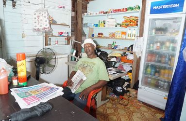 Sherman Winfield in his grocery shop (Carl Croker photos)