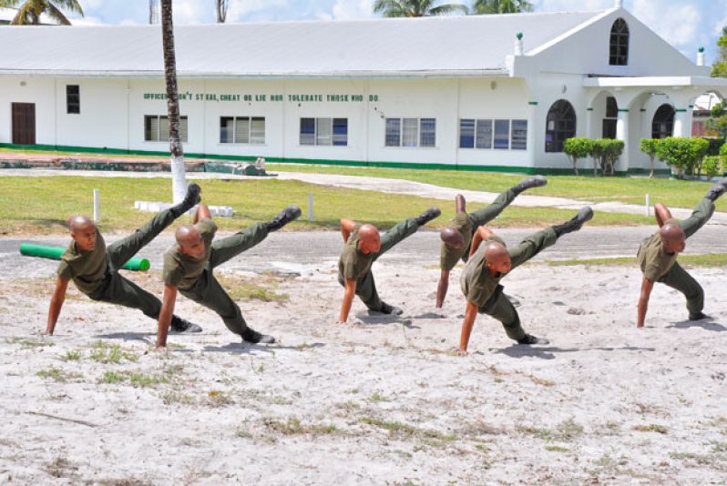 Cadet Officers during the endurance display.