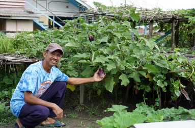 Mukesh Ramdour in his garden (Carl Croker photos)