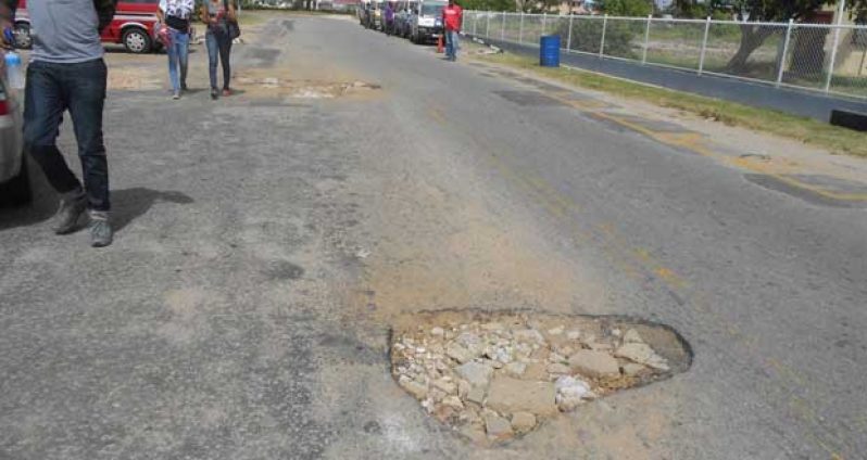 The plight of the road in the UG campus