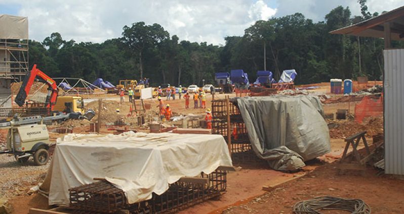 Construction progressing wellat Guyana Goldfields Inc. Aurora gold Project, Region 7 (Cullen Bess-Nelson photo)