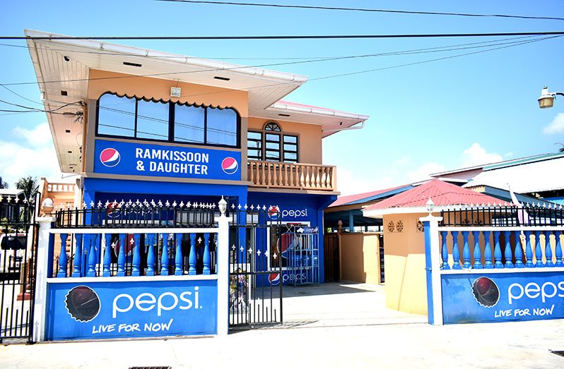 Ramkissoon and daughter Store on public road #68 Village, Corentyne, Berbice (Carl Croker photos)