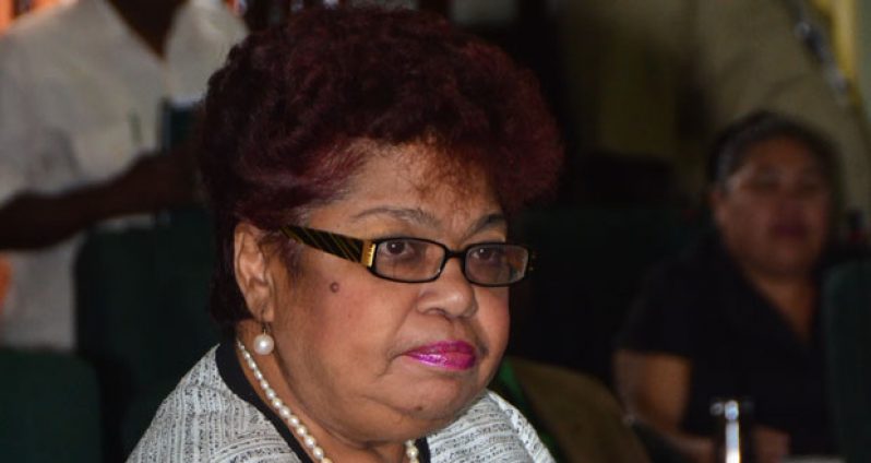 The only Opposition member who stayed to listen to Minister Manickchand’s presentation was the Opposition’s Chief Whip and shadow education minister, Amna Ally.