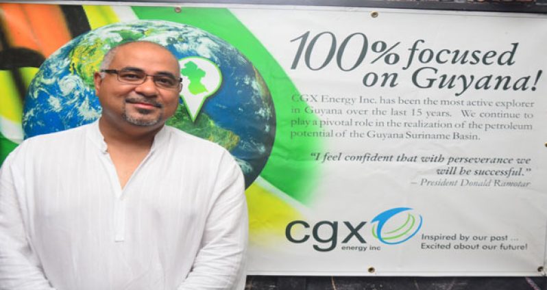 CGX’s CEO, Professor Suresh Narine (Photo by Adrian Narine)