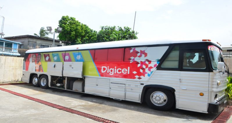 The dental bus (Photos by Adrian Narine)