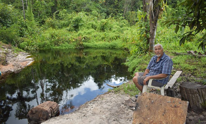 Kim Karim Rahaman at his creek, his favourite place to unwind (Carl Croker photos)