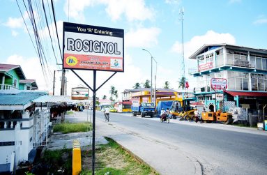 The village signage at Rosignol.
