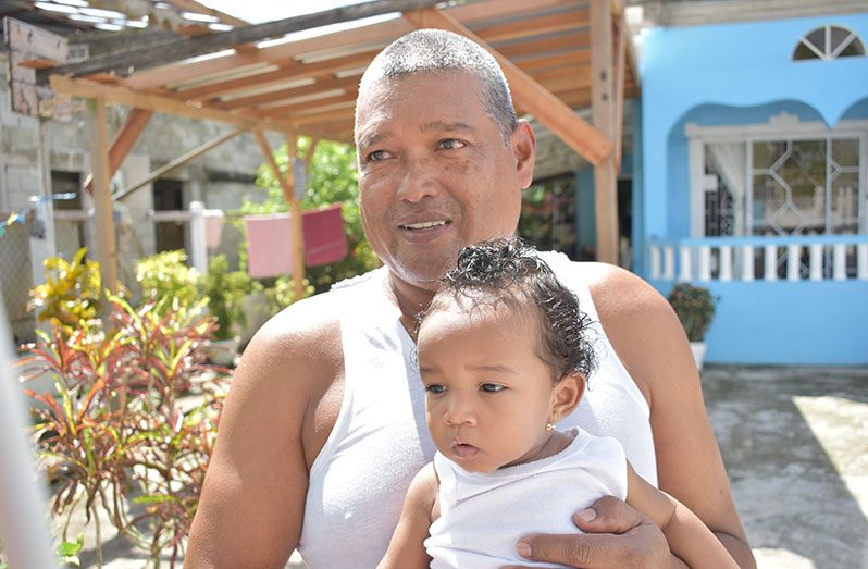 Derek Samaroo and his grand-daughter (Carl Croker photos)