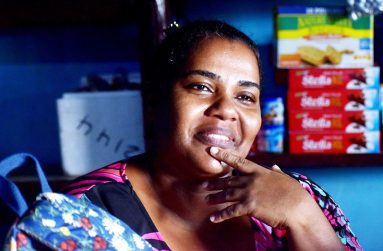The benevolent Marva Alicia Lancaster-Glasgow in her shop (Carl Croker photos)