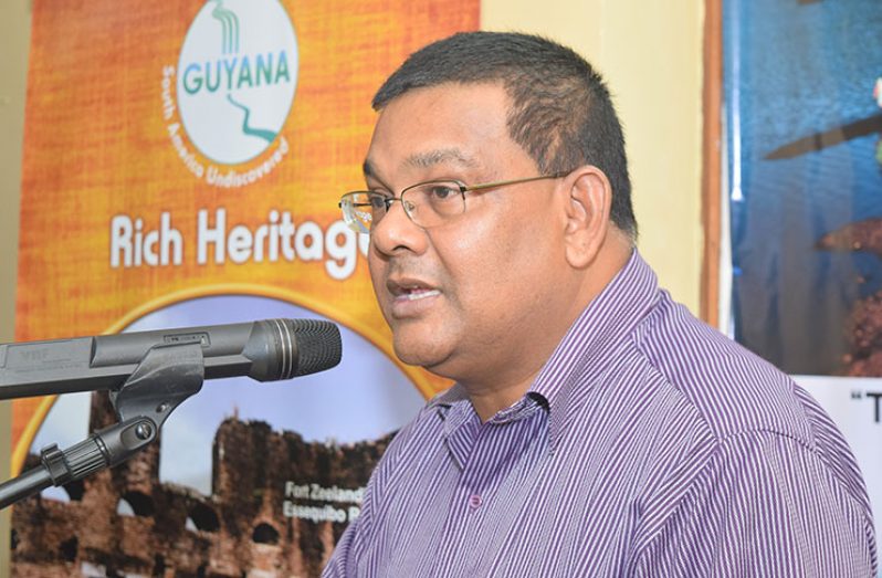 GTA Director Indranauth Haralsingh at the Launch of Guyana Restaurant Week