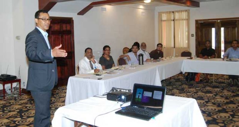 Christopher McNair, Manager of Caribbean Export, with a section of the participants at the ProNet Training Workshop