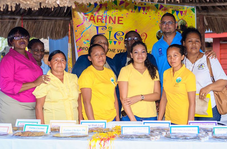 Farine Fiesta organisers and participants at Sophia Exhibition Centre on Monday