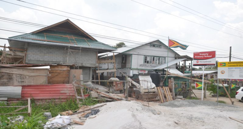 Under Construction: The new Supply Primary School building adjacent to the building currently used by the school
