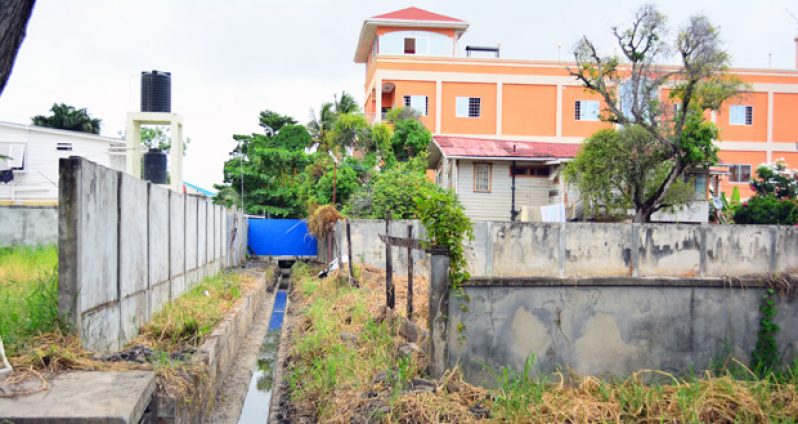 The offending passageway which neighbours say is being blocked by a sliding gate