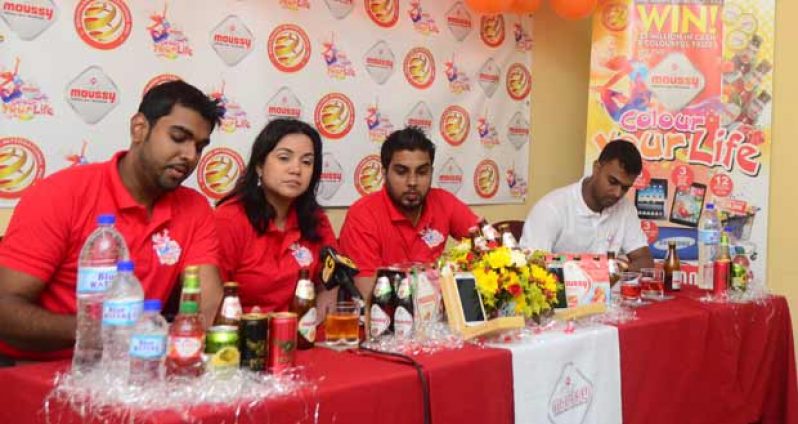 From left, Irzad Zamal, Arianna Pereira, Gavin Ramsundar and Ravendra Singh