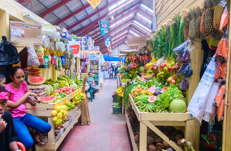 Inside the Bartica market