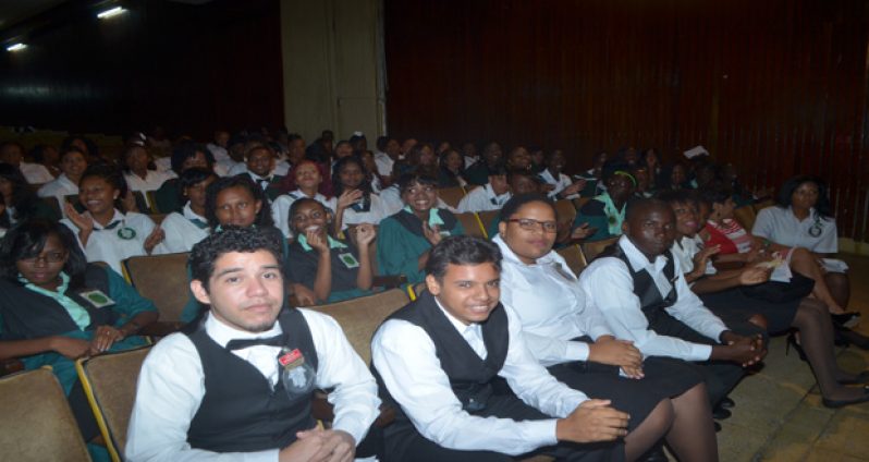 A section of the Carnegie graduating class of 2015