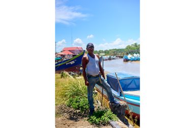 Corentyne fisherman, Mohammed Azem (Samuel Maughn Photos)