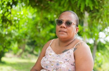 Nola Lamazon, logger of Three Friends community (Samuel Maughn photos)
