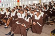 The graduands await the proud moment for presentation of certificates