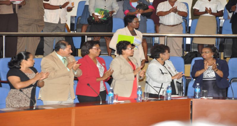 Government ministers were present at the conference yesterday morning