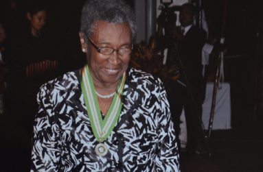 Yvonne Harewood-Benn at the investiture ceremony last month