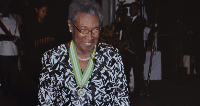 Yvonne Harewood-Benn at the investiture ceremony last month