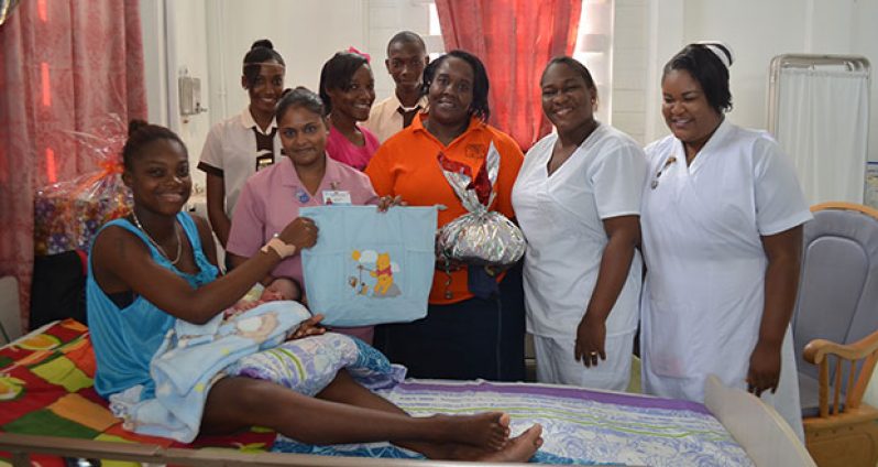 23-year-old Olivia Brathwaite, gave birth to her second child, a baby boy at 00:05 hours