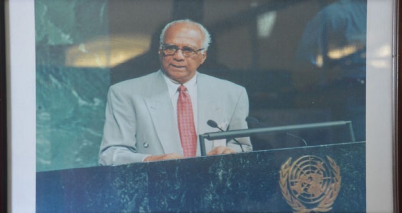 Dr. Jagan addressing the United Nations General Assembly