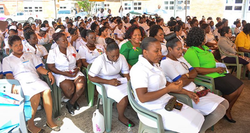 A section of the audience at the GPHC observance of International Nurses Day 2016