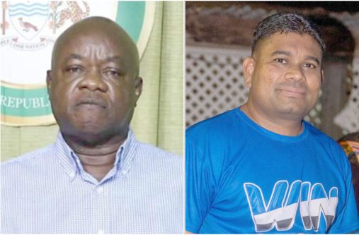 Chairman of APNU Aubrey Norton, and Leader of WIN Azruddin Mohamed
