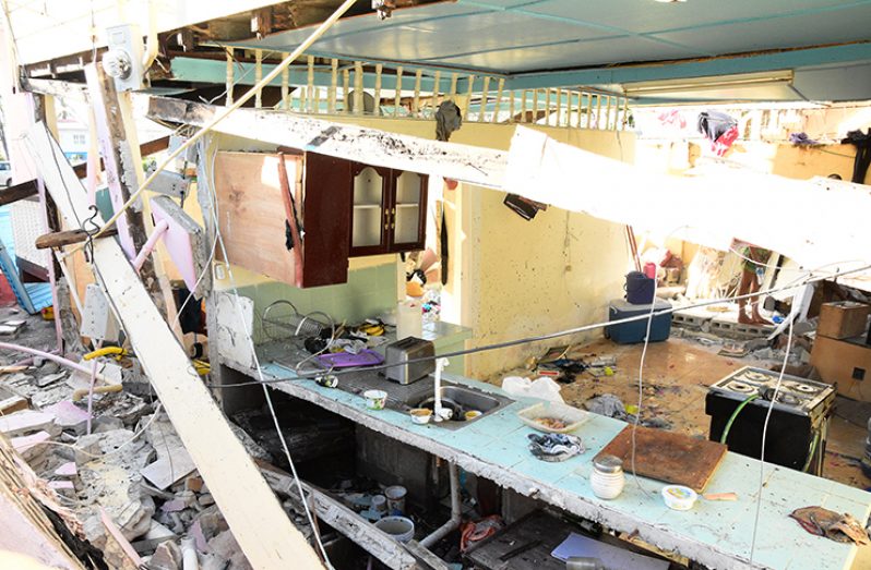 A section of the damaged apartment (Samuel Maughn photo)