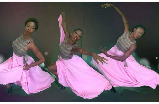 Fiano (centre) with other members of Classique Dance Company