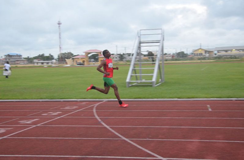 Daniel Williams takes a big win in the 300m on Sunday.