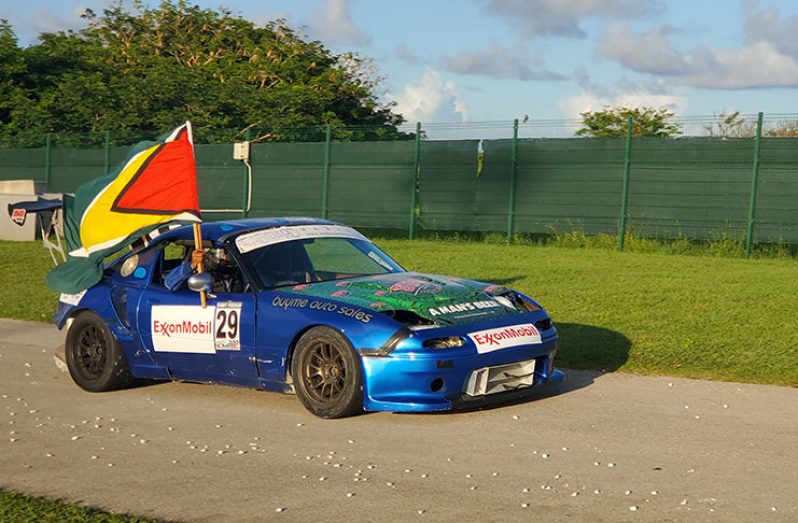 Danny Persaud picked up Guyana's lone win at the Williams Industries International race meet in Barbados.