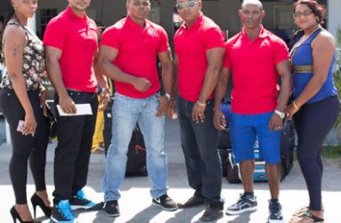 The Darcy Beckles team, L-R – Stacey McKinnon, Careus Cipriani, Godfrey Stoby, Marlon Bennett, Videsh Sookram and Moressa Sookram.
