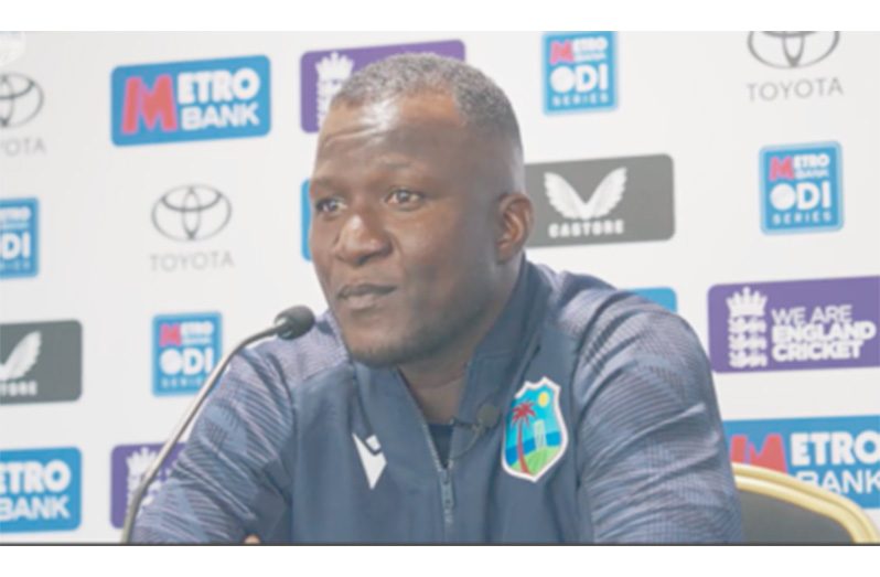 West Indies head coach Daren Sammy