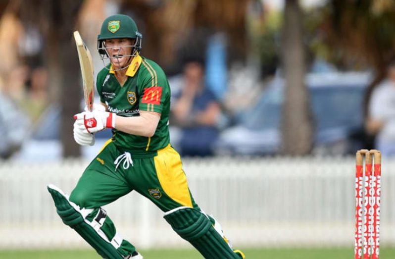 David Warner’s century came off 98 balls, smacking 13 fours and two sixes.