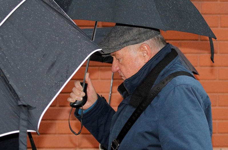 Former Chief Superintendent of South Yorkshire Police, David Duckenfield, arrives at Preston Crown Court, to attend his trial regarding the 1989 Hillsborough disaster, in Preston, Britain, yesterday. (REUTERS/Phil Noble)