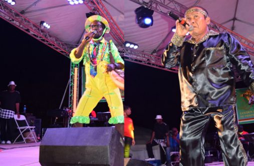 ‘De Professor’ and ‘Perai’ in all their element last Saturday night, the night of the finals, at Thirst Park (Photos by Cullen Bess-Nelson)