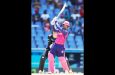 Quinton De Kock of Barbados Royals bats during the Men's 2024 Republic Bank Caribbean Premier League match between Antigua & Barbuda Falcons and Barbados Royal at Sir Vivian Richards Cricket Ground on September 01, 2024 in Antigua, Antigua and Barbuda. (Photo by Ashley Allen - CPL T20/CPL T20 via Getty Images)