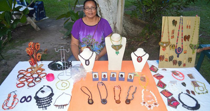 Deborah Mathias and her jewelry