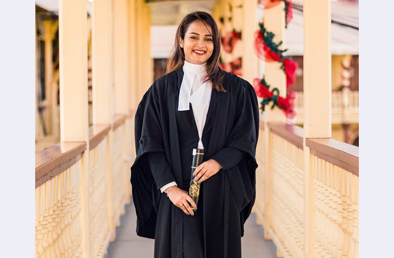 Attorney-at-law, Debra Singh after being admitted to the bar