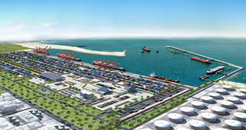 The above is a sketch of a proposed Deep-Water Harbour for Nigeria