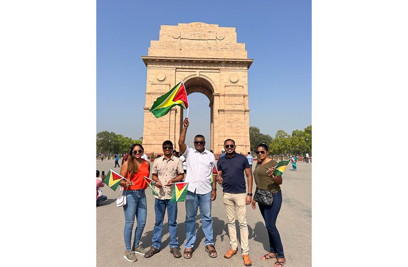 Five of the six Guyanese who visited India as part of the ninth batch of the Gen-Next Democracy Network Programme