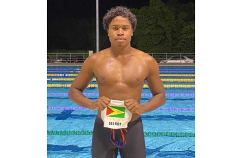 Guyana swimmer Delroy Tyrrel