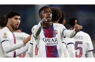 Dembele assisted a goal, missed a penalty, and scored after coming off the bench