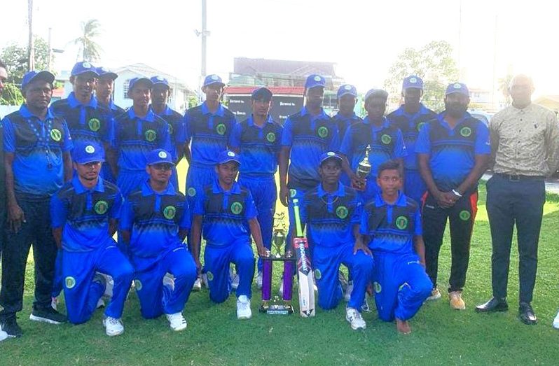 Champions Demerara with their trophy