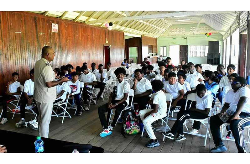 Deputy Commissioner of Police (Administration), Ravindradat Budhram, has urged young cricketers to pursue sporting excellence without compromising their education. Budhram delivered the message on Wednesday during a visit to the Transport General Sports Club at Thomas Lands, where he interacted with young players participating in the Transport Developmental League