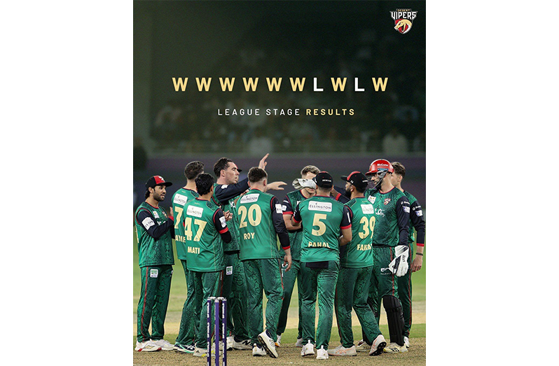 Desert Vipers players celebrate their victory